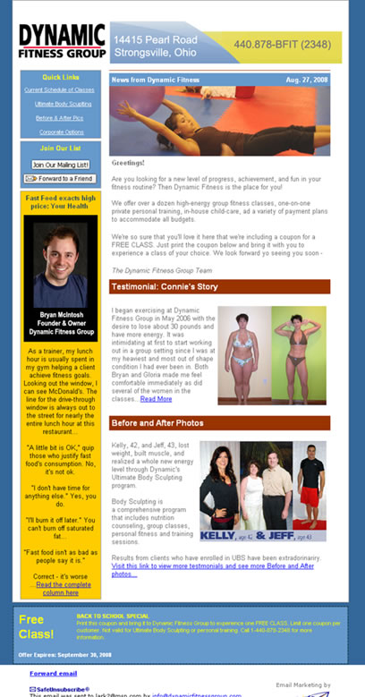 Dynamic E Newsletter