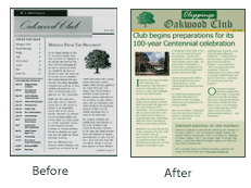Newsletter Before & After